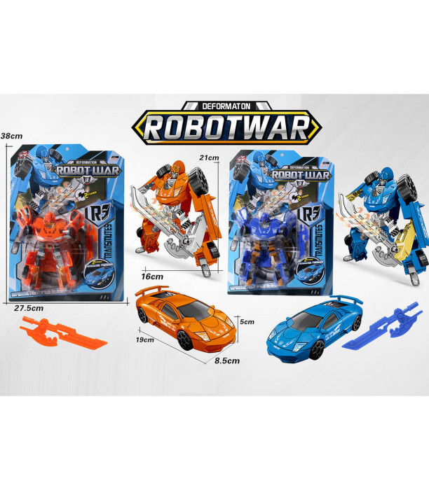ΡΟΜΠΟΤ ΑΥΤΟΚΙΝΗΤΟ TRANSFORMER IN BLISTER BLUE/ORANGE - Transformers