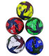 SHINY FAUX LEATHER COLORED SOCCER BALL - BALLS