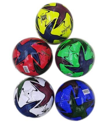 SHINY FAUX LEATHER COLORED SOCCER BALL - BALLS
