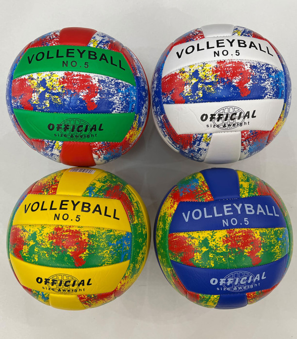 VOLLEYBALL COLORED FAUX LEATHER BALL - BALLS