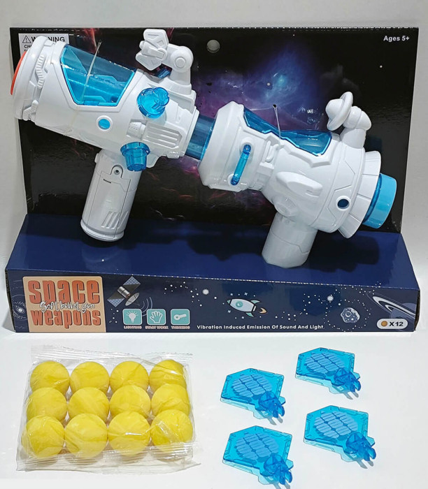 TOY SPACE WEAPON WITH BULLETS AND TARGETS - PISTOLS