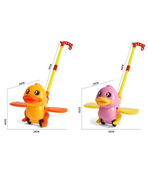 DUCK PUSH WHEEL - RODS, ROPES AND HOOPS