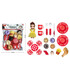 FAST FOOD SERVING KIT WITH DOLL 21 PIECES - KITCHENS, SERVICES AND FOOD