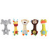 PLUSH RATTLE ANIMALS 5 TYPES - BABY PLUSH