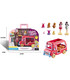 OPEN TRAVEL BUS WITH DOLLS - HOUSES FOR DOLLS AND SETS
