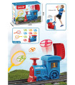 LOCOMOTIVE WITH FLYING DISCS