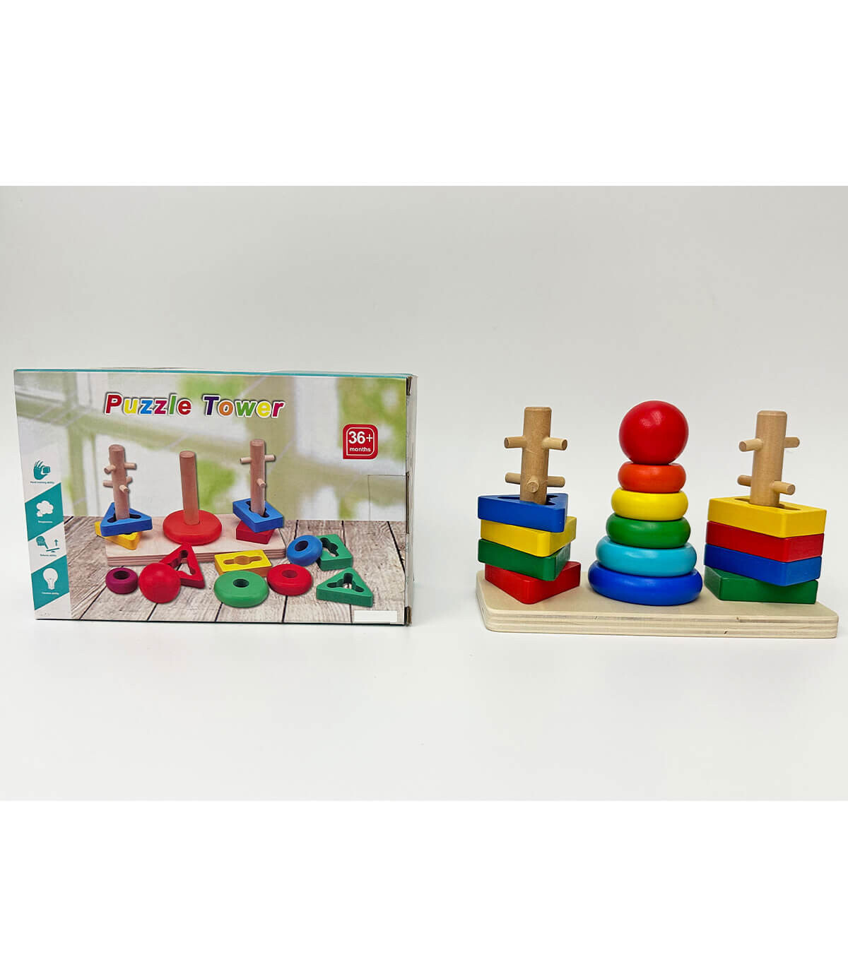 ΞΥΛΙΝΟΣ ΔΙΑΛΟΓΙΣΤΗΣ 3 ΣΤΗΛΩΝ ΜΕ ΠΥΡΑΜΙΔΑ Armtoys