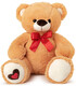 LARGE TEDDY BEAR WITH RED RIBBON 2 COLORS 63 CM - Big