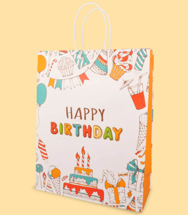 HAPPY BIRTHDAY GIFT BAG - PACKAGING AND BATTERIES
