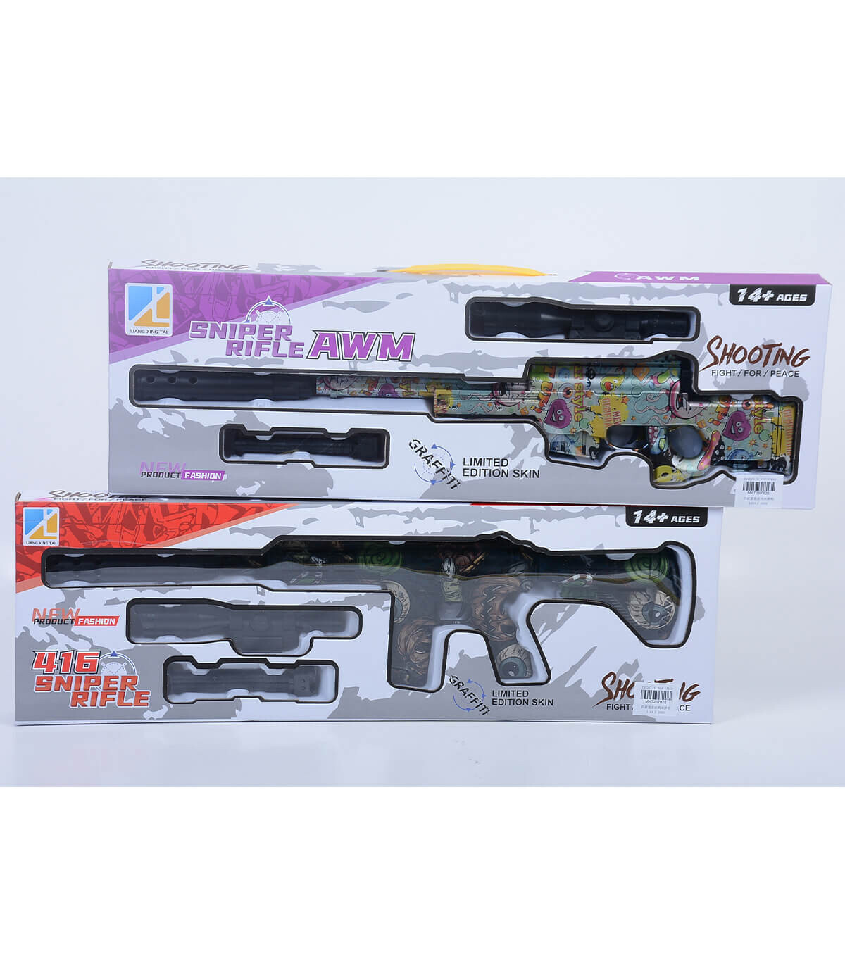 CHILDREN'S SNIPER GRAFFITI WITH WATER BALLS - MACHINES AND RIFLES