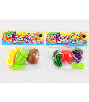 CHILDREN'S FRUIT FOR CUTTING 3 PCS. WITH A KNIFE IN AN ENVELOPE - KITCHENS, SERVICES AND FOOD