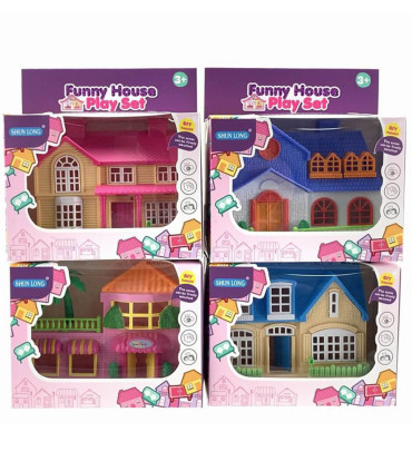 SMALL DOLLHOUSE 4 TYPES - HOUSES FOR DOLLS AND SETS