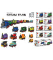 CHILDREN'S SMALL CONSTRUCTOR LOCOMOTIVE ENGINES 8 TYPES