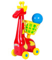 GIRAFFE TOY WITH BASKET 2 COLORS