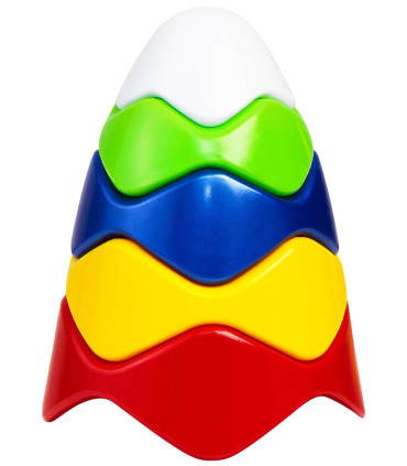 BABY PYRAMID WAVES 17 CM - BUILDING BLOCKS, SORTERS AND RINGS