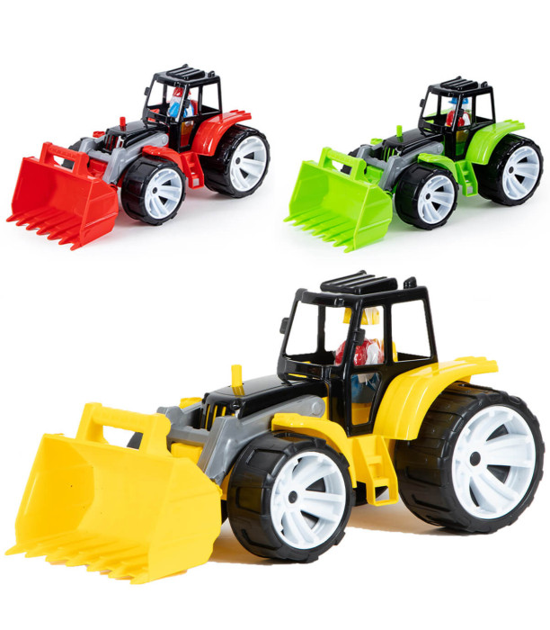 CHILDREN'S TRACTOR WITH PADDLE BLACK BODY 37 CM 3 COLORS - Agricultural, construction machinery and military equipments