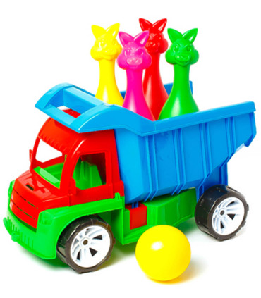 CHILDREN'S COLORFUL DUMPER WITH BUNNIE PINS 40 CM - Agricultural, construction machinery and military equipments