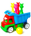CHILDREN'S COLORFUL DUMPER WITH BUNNIE PINS 40 CM