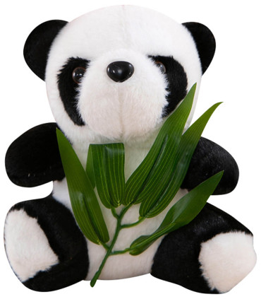 PLUSH PANDA WITH BAMBOO 20 CM - Small