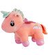 PLUSH UNICORN WITH EMBROIDERED RAINBOW 25 CM 4 COLORS - Small