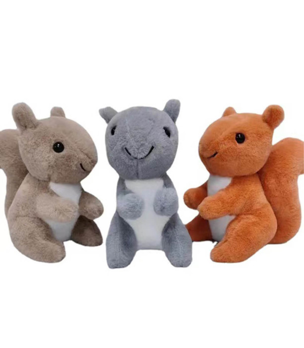 PLUSH SQUIRREL 20 CM 3 COLORS - Small