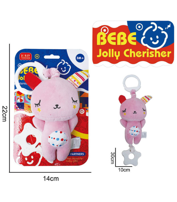 PLUSH RATTLE FOR STROLLER BUNNY - BABY PLUSH