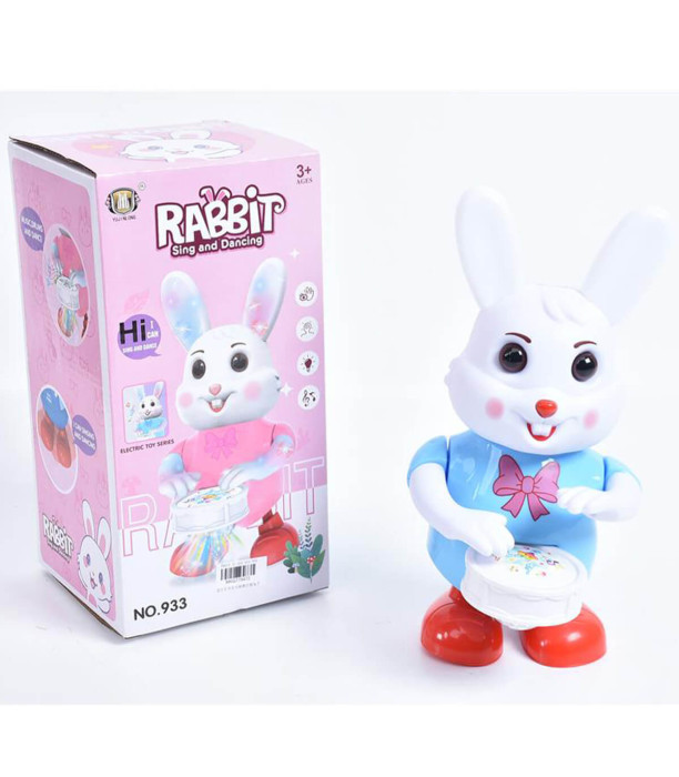 CHILDREN'S DANCING RABBIT WITH DRUM - Musical