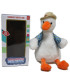 DANCING AND SINGING PLUSH WHITE DUCK WITH VEST IN A BOX - Small
