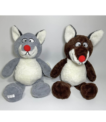 PLUSH WOLF 42 CM 2 COLORS - Medium