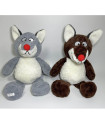 PLUSH WOLF 42 CM 2 COLORS