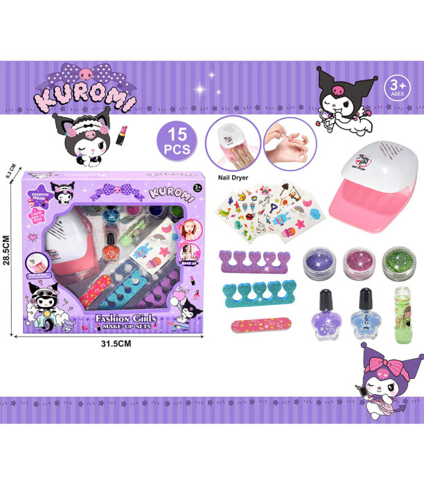 CHILDREN'S MANICURE SET WITH LAMP - HAIRDRESSING AND BEAUTY KITS