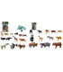 SET OF WILD ANIMALS FOR PLAY 12 PCS. IN A BAG - Wild and forest