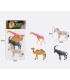 SET OF AFRICAN ANIMALS FOR PLAY 4 PCS. IN A BAG - Wild and forest
