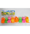 BABY RUBBER TOYS KAILI WITH BEAR 4 PCS. IN BAG