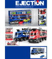 CHILDREN'S TRUCK CAR CARRIER WITH 4 CARS AND RAMP WITH LAUNCHER