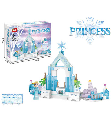 CHILDREN'S CONSTRUCTOR ICE KINGDOM 267 PARTS - BUILDING BLOCKS, SORTERS AND RINGS