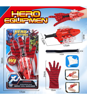 GLOVE WITH SPIDER SHOOTER - PARTY COSTUMES, MASKS AND WANDS