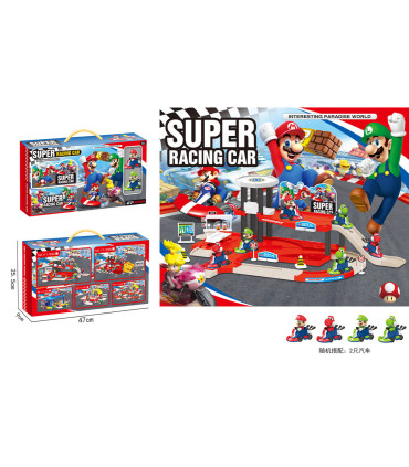 CHILDREN'S PARKING MEDIUM ON 2 LEVELS AND HELIPAD MARIO - PARKINGS, GARAGES, TRACKS AND AIRPORTS