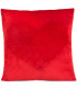 PLUSH PILLOW WITH FLUFFY HEART 3 COLORS 36 CM - VALENTINE'S DAY AND CHRISTMAS