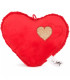 GLITTERED PLUSH HEART 2 COLORS 20 CM - VALENTINE'S DAY AND CHRISTMAS