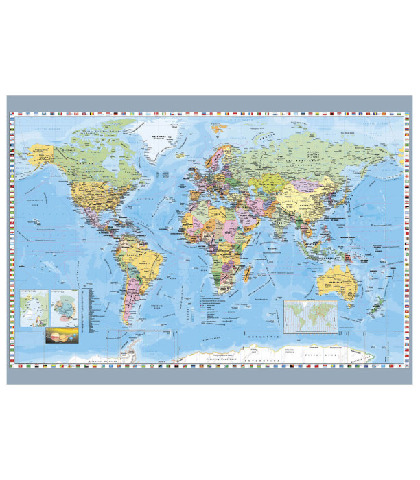 PUZZLE MAP OF THE WORLD 1000 PIECES - PUZZLES AND CUBES