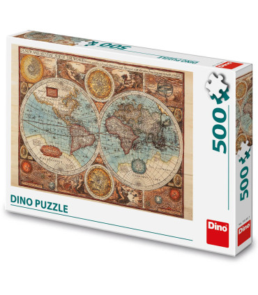 PUZZLE HISTORICAL MAP OF THE WORLD 500 PIECES - PUZZLES AND CUBES