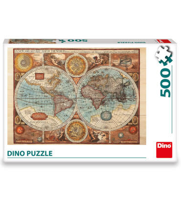 PUZZLE HISTORICAL MAP OF THE WORLD 500 PIECES - PUZZLES AND CUBES