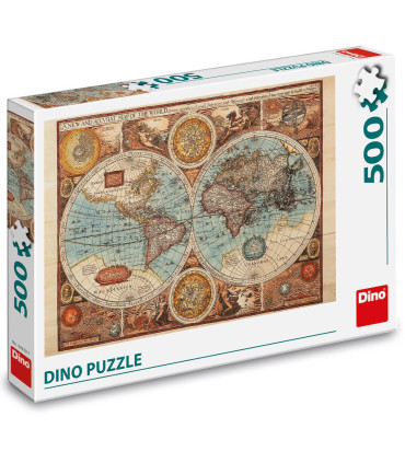 PUZZLE HISTORICAL MAP OF THE WORLD 500 PIECES - PUZZLES AND CUBES