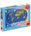 CHILDREN'S PUZZLE WORLD MAP 300 XL PIECES