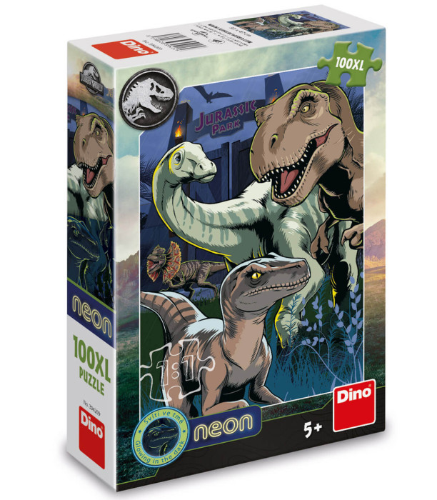 JURASSIC WORLD CHILDREN'S PUZZLE 100 XL PIECES NEON - PUZZLES AND CUBES