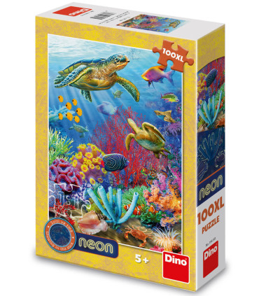 CHILDREN'S PUZZLE UNDERWATER 100 XL PIECES NEON - PUZZLES AND CUBES