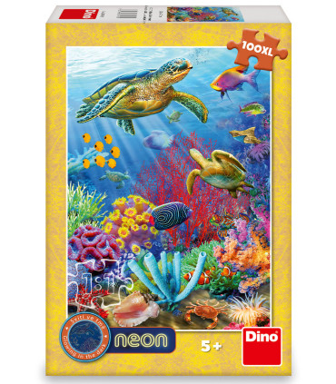 CHILDREN'S PUZZLE UNDERWATER 100 XL PIECES NEON - PUZZLES AND CUBES
