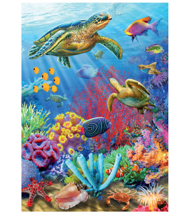 CHILDREN'S PUZZLE UNDERWATER 100 XL PIECES NEON - PUZZLES AND CUBES