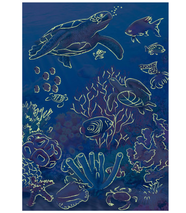 CHILDREN'S PUZZLE UNDERWATER 100 XL PIECES NEON - PUZZLES AND CUBES